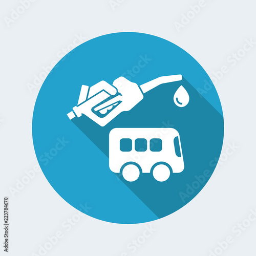 Bus fuel - Vector icon
