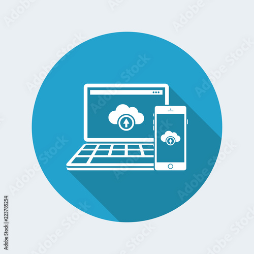 Multi devices cloud icon