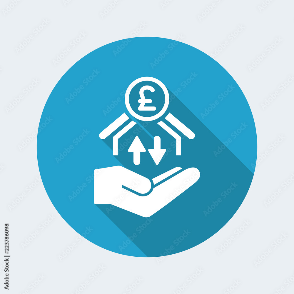 Money transfer services - Sterling - Minimal icon Money transfer services - Sterling - Minimal icon