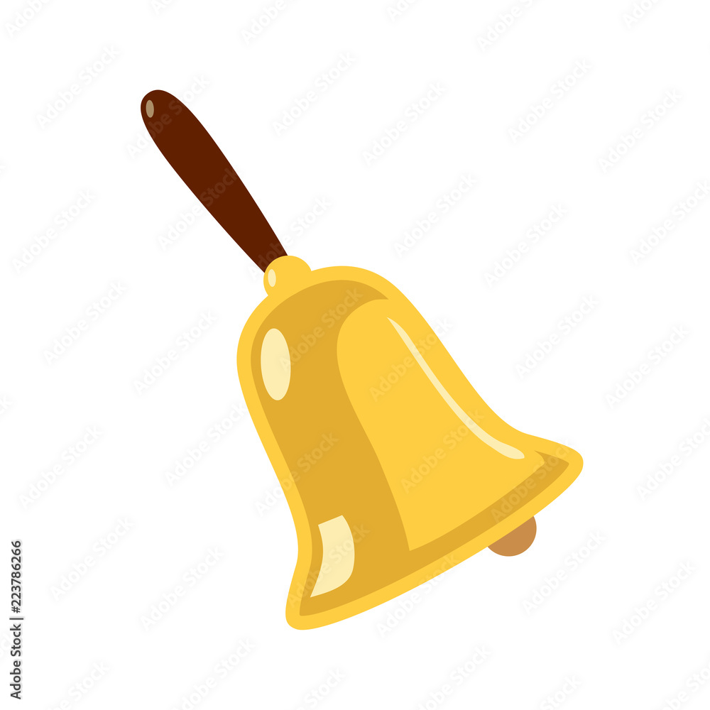 Little hand bell icon for web and mobile