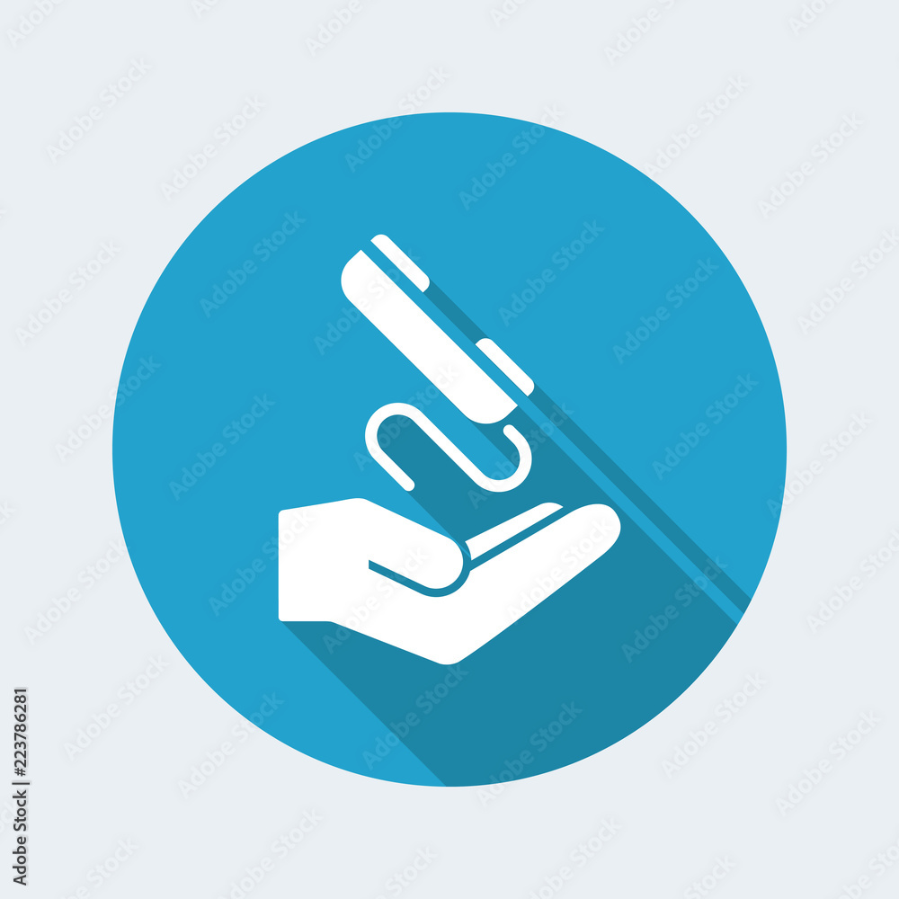 Phone assistance - Minimal modern icon Phone assistance - Minimal modern icon
