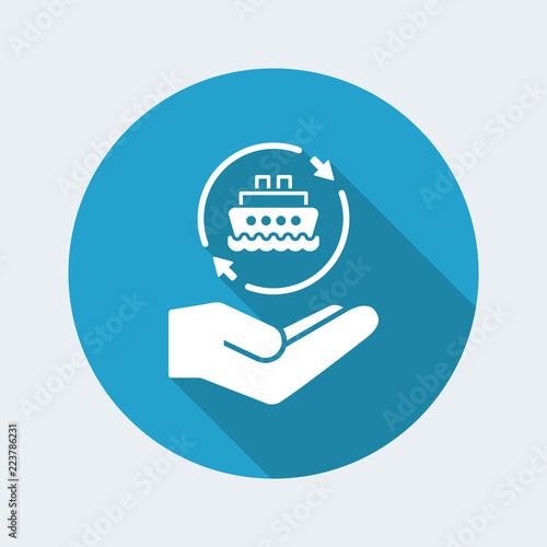 Ship services - Minimal modern icon