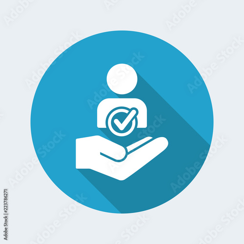 Approve contact request - Minimal modern icon