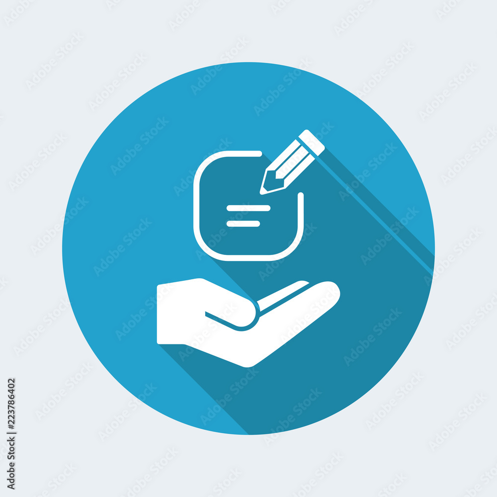 Message flat single icon Message flat single icon