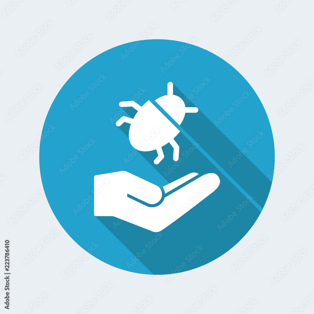 Fototapeta premium Virus - Minimal vector icon