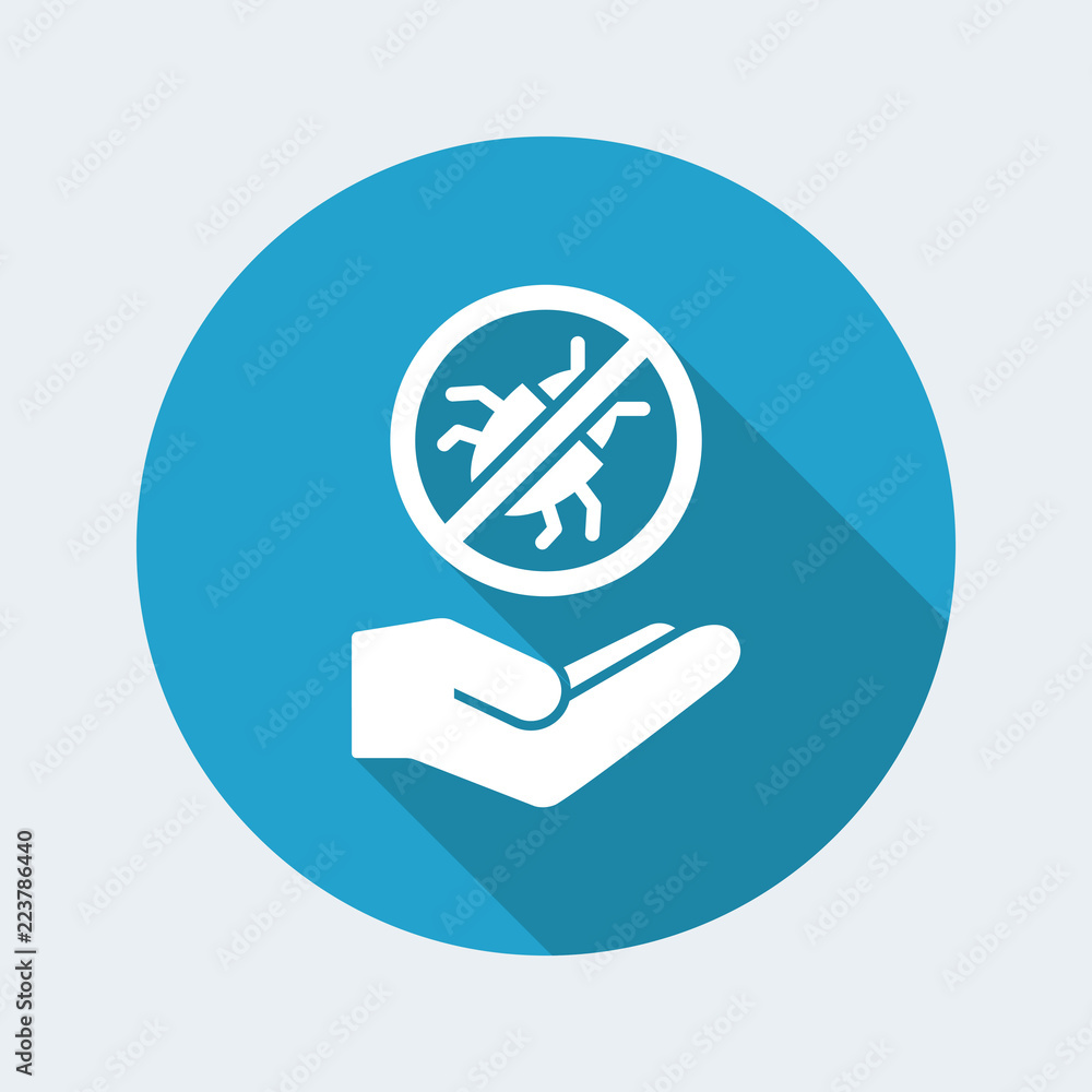 Antivirus concept - Minimal vector icon Antivirus concept - Minimal vector icon