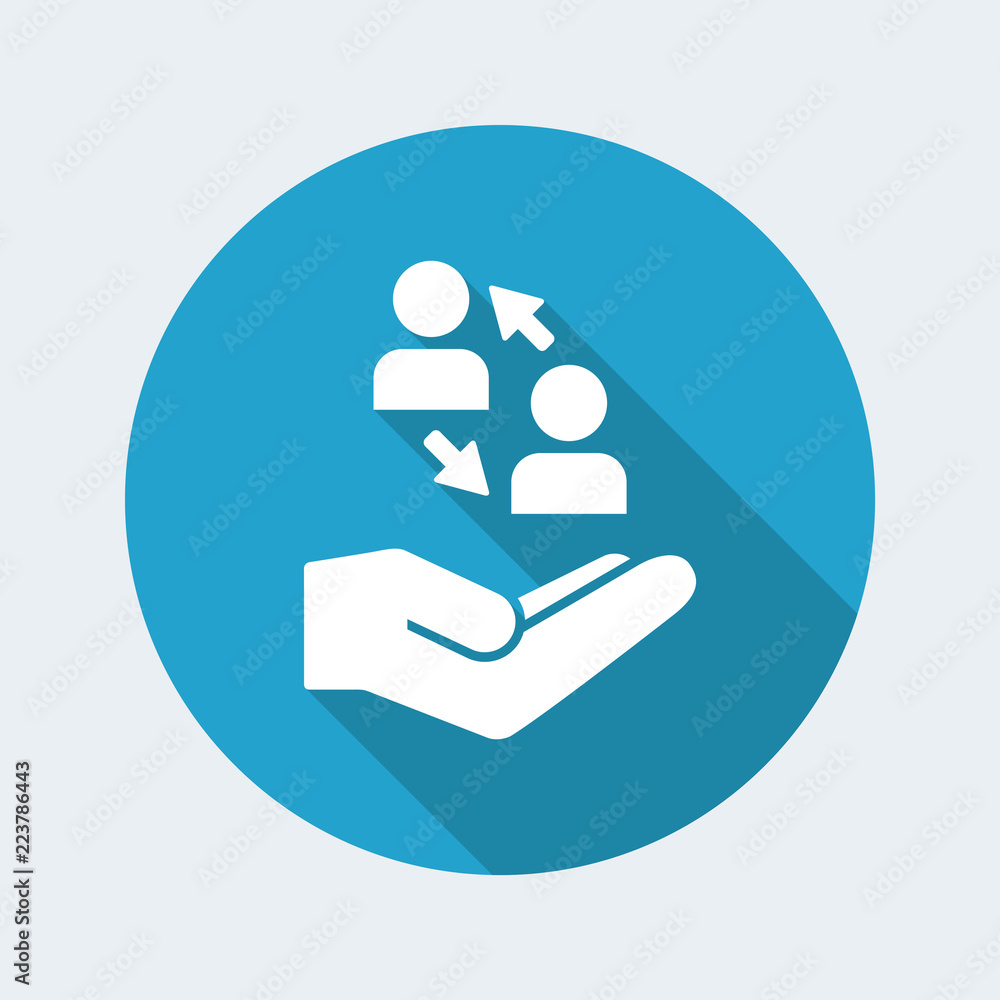 Social network - Vector flat icon Social network - Vector flat icon