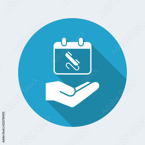 Call for appointment - Minimal vector icon