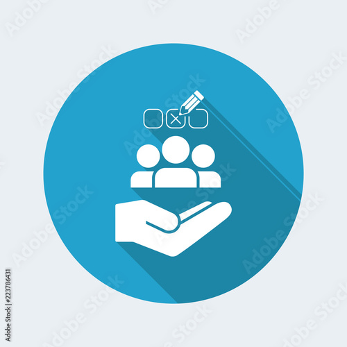 Person selected - Minimal vector icon