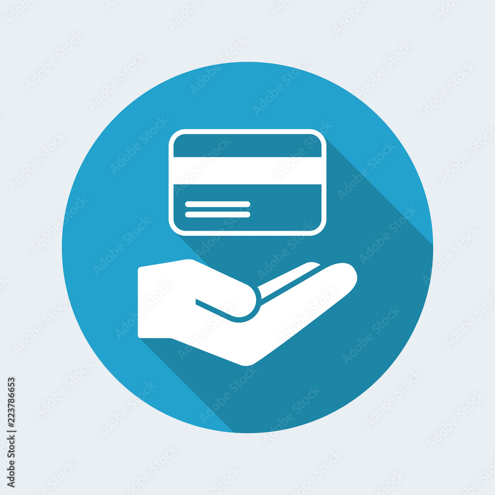 Credit card concept - Minimal modern icon Credit card concept - Minimal modern icon