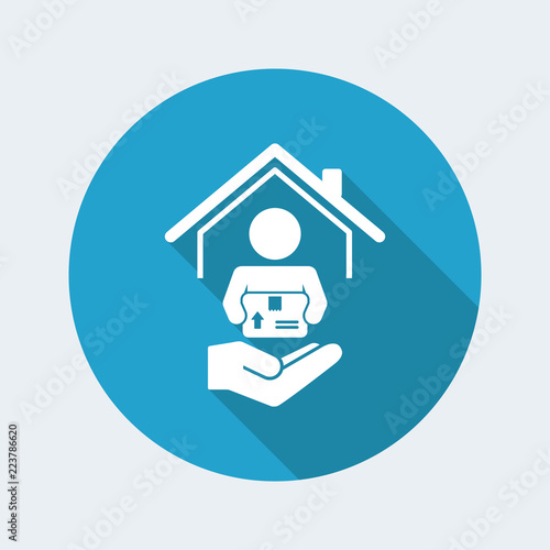 Wallpaper Mural Delivery services - Vector flat icon Torontodigital.ca