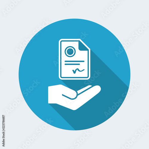 Document certified - Minimal icon