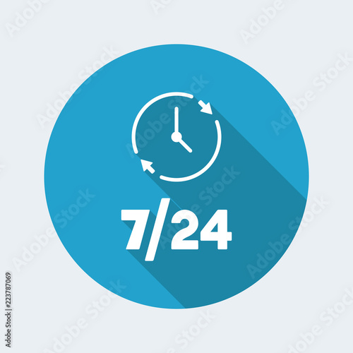 Always available services  - Vector web icon