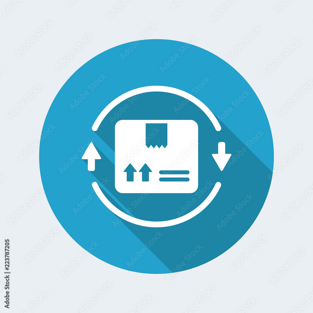Steady delivery service 24/7 - Vector web icon Steady delivery service 24/7 - Vector web icon