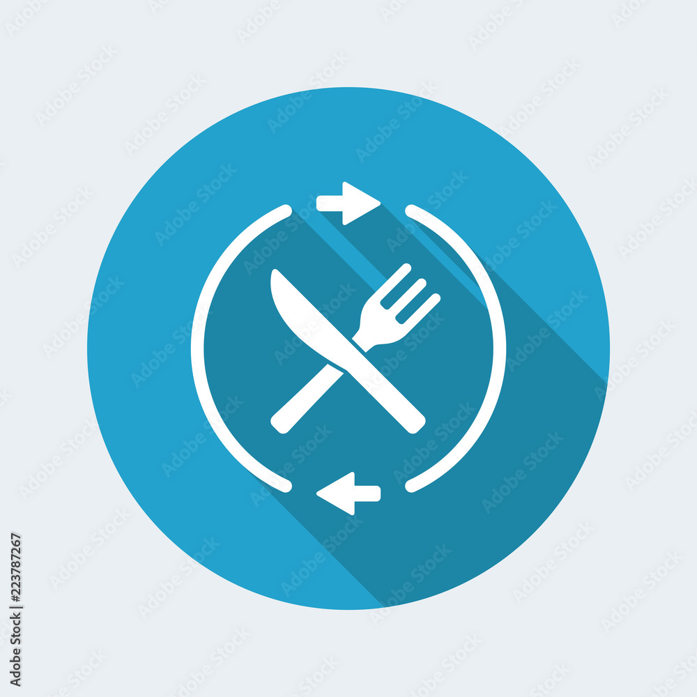 Full fooding services - Vector web icon Full fooding services - Vector web icon
