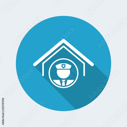 Police and security service - Vector web icon