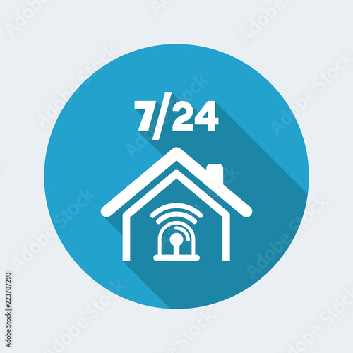 Steady protection service - Vector web icon