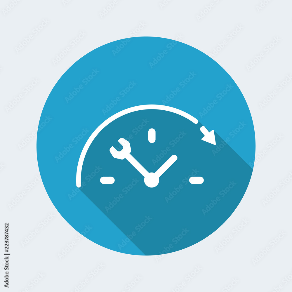 Full time technical assistance services - Vector web icon Full time technical assistance services - Vector web icon