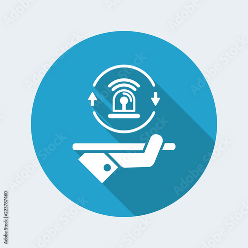 Full security services - Vector web icon