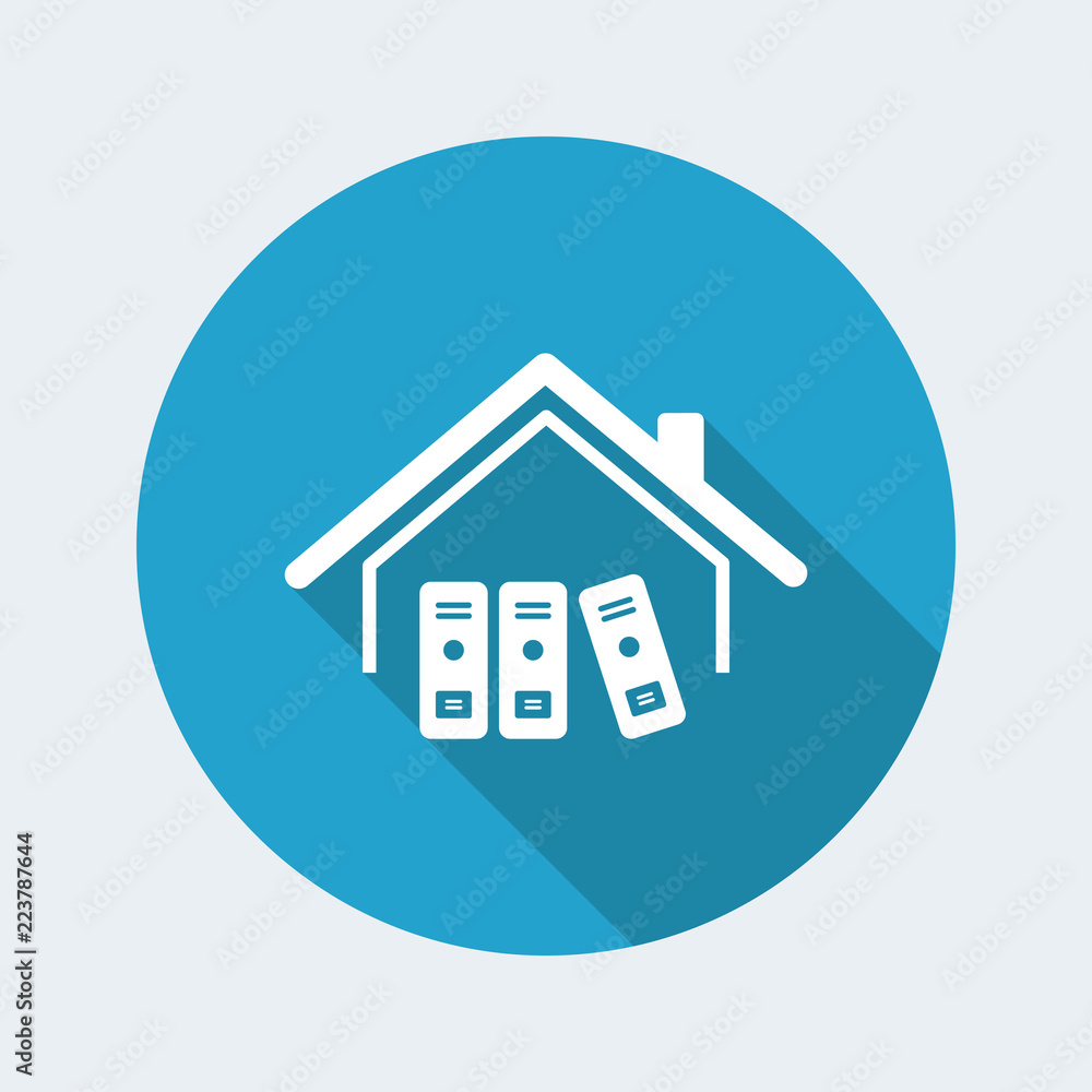 Archive folders room - Vector web icon Archive folders room - Vector web icon