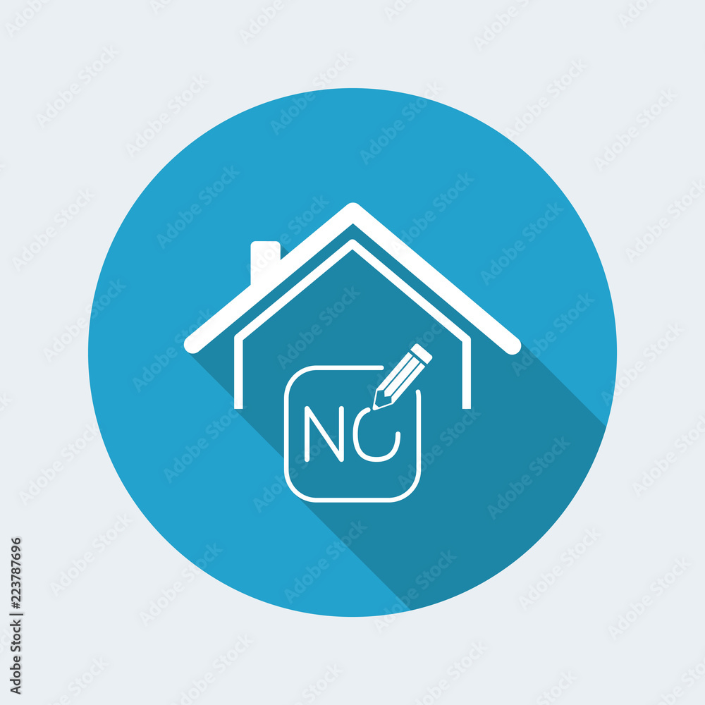 Real estate or hotel concept - Confirm of client decision - Vector web icon Real estate or hotel concept - Confirm of client decision - Vector web icon