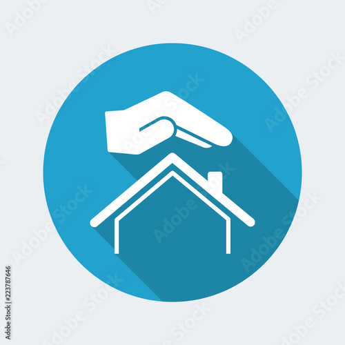 House protection gesture - Vector web icon