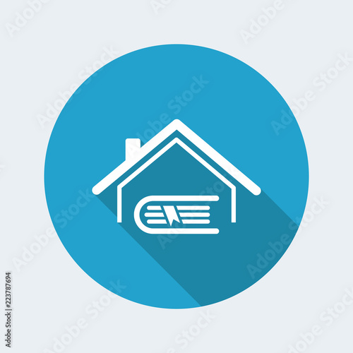 Library or school concept - Vector web icon