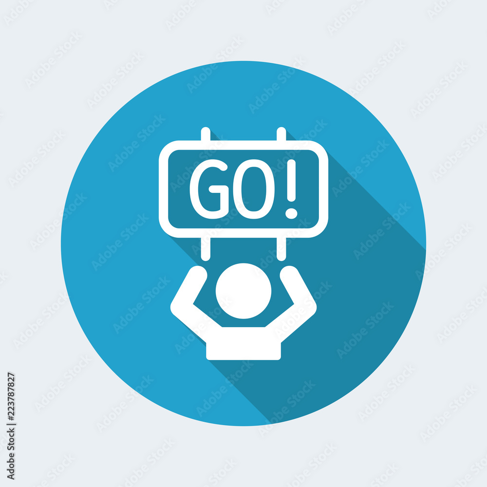 Supporters event - Vector web icon Supporters event - Vector web icon