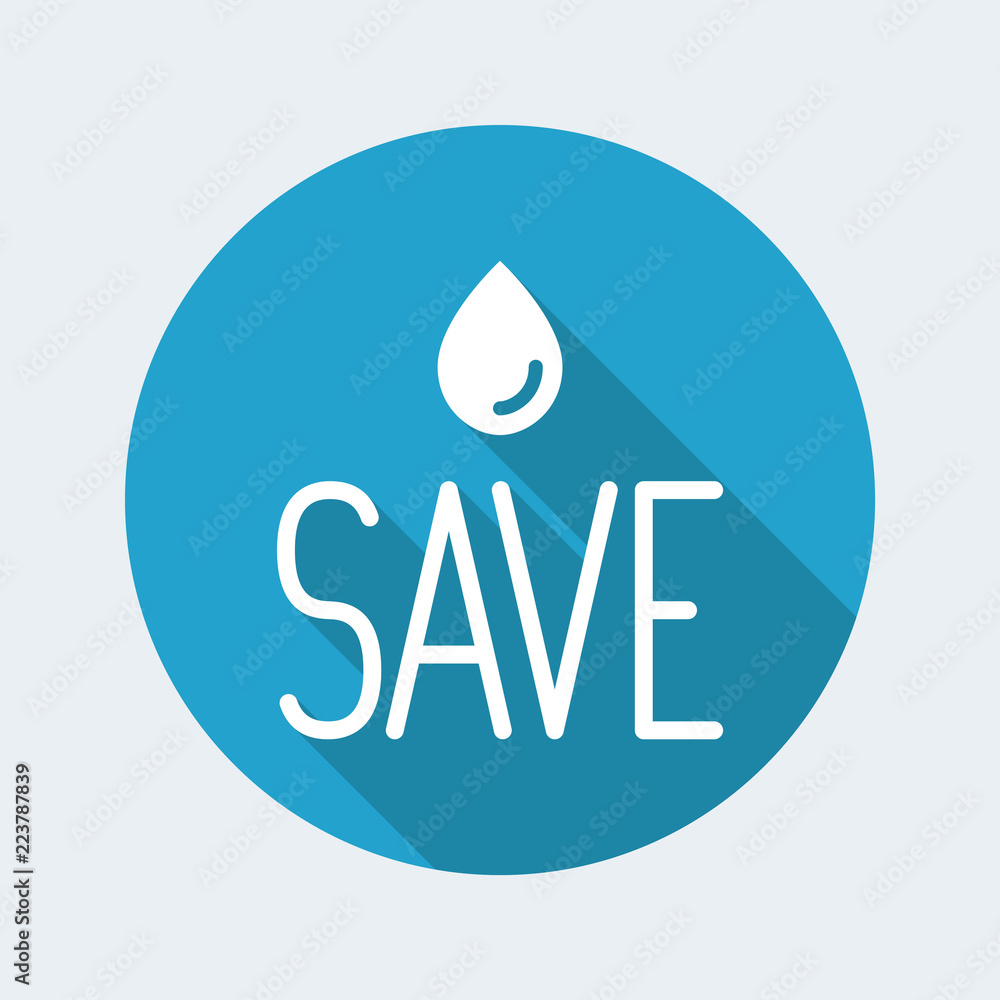 Save the nature minimal concept - Vector web icon Save the nature minimal concept - Vector web icon