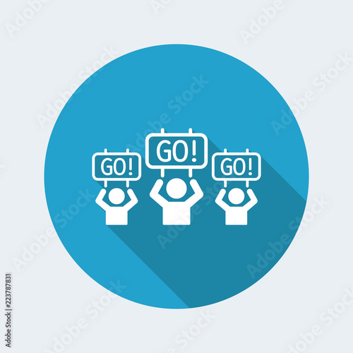 Supporters event - Vector web icon