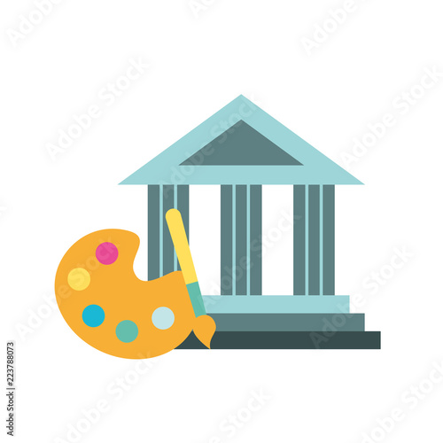 graphic design palette color brush bulding image