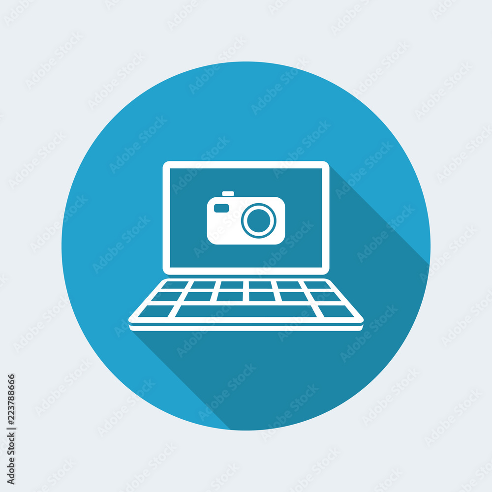 Digital photo - Vector flat icon Digital photo - Vector flat icon