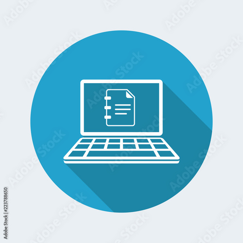 Free Download Digital book - Vector flat icon - GFXLoad