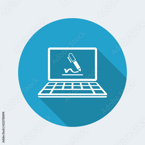 Subscribe terms and conditions - Vector flat icon