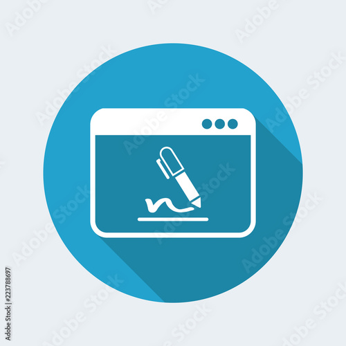 Subscribe terms and conditions - Vector flat icon