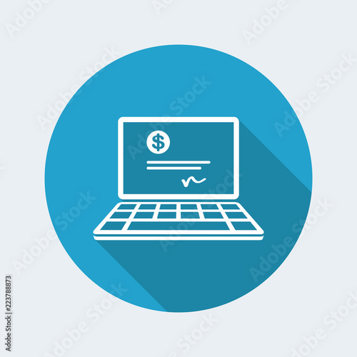 Financial document - USD - Vector flat icon
