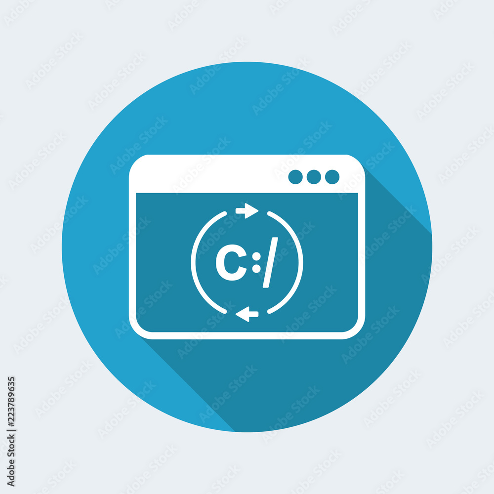 Data exchange network - Vector flat icon Data exchange network - Vector flat icon