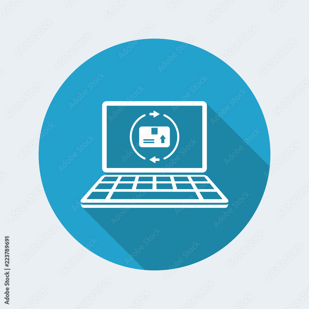 Full delivery services - Vector flat icon Full delivery services - Vector flat icon
