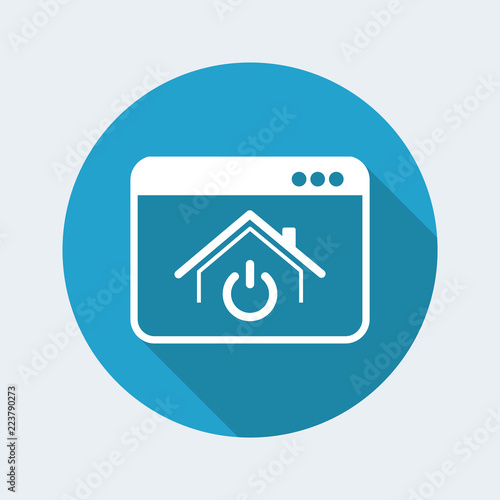 House power switch - Vector icon for computer website or application