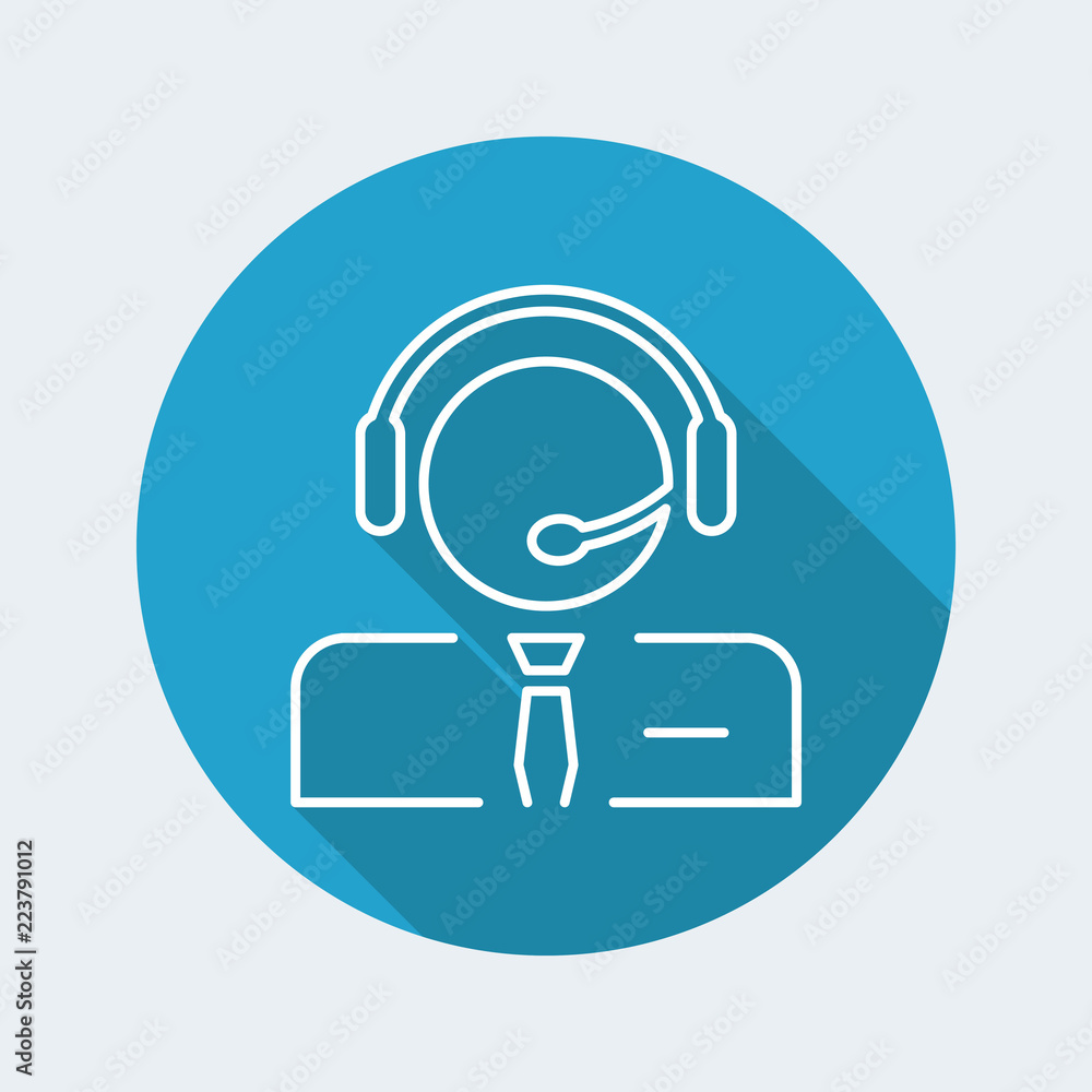 Call center icon - Thin series Call center icon - Thin series