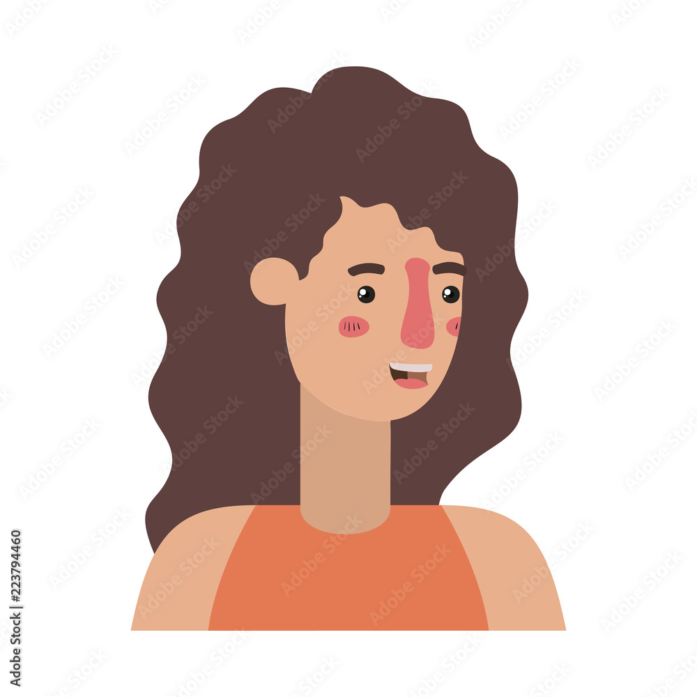 beautiful and young woman character beautiful and young woman character