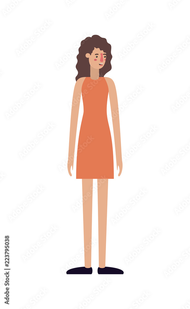 beautiful and young woman character beautiful and young woman character