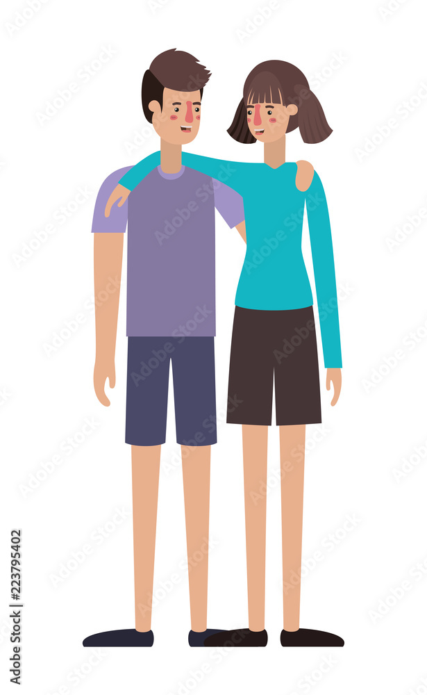 couple avatar characters icons couple avatar characters icons