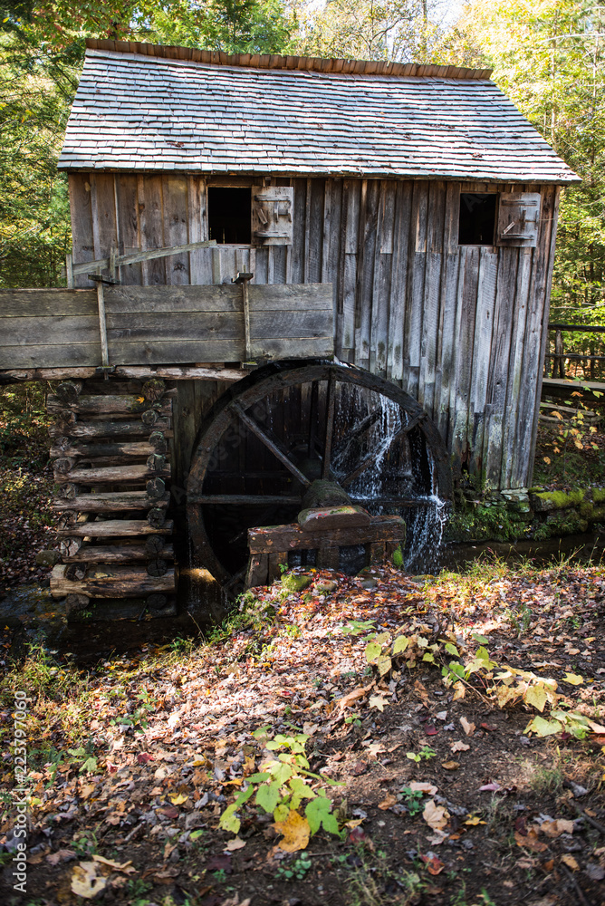 old wooden mill in the smoky mountains old wooden mill in the smoky mountains