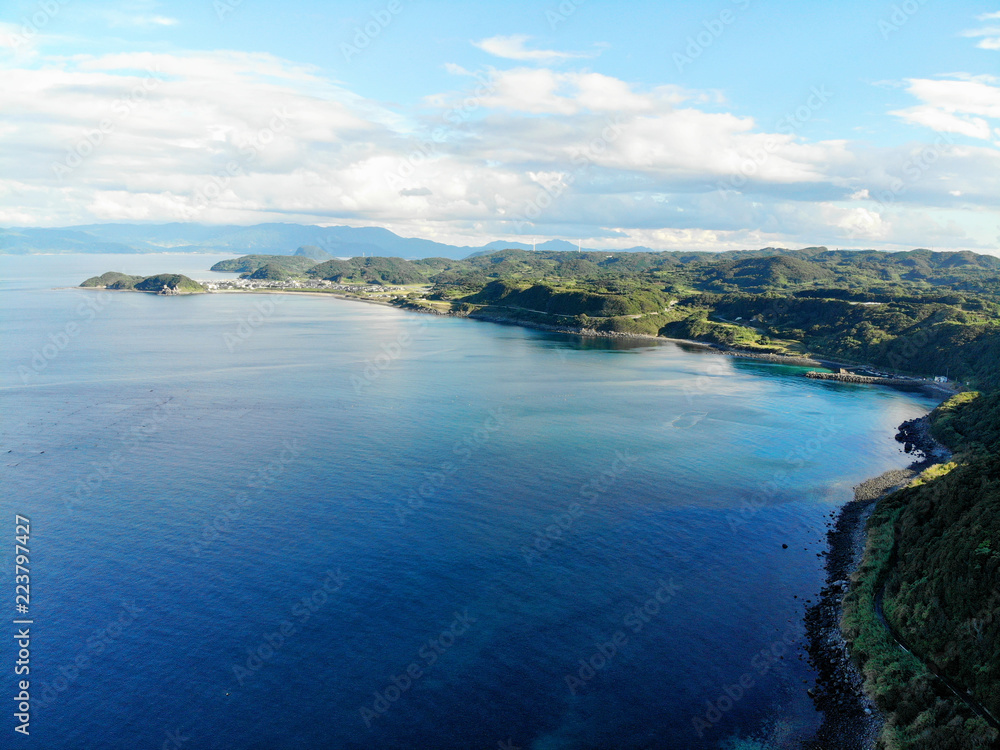Aerial View of Nanatsugama Bay, Saga, Japan