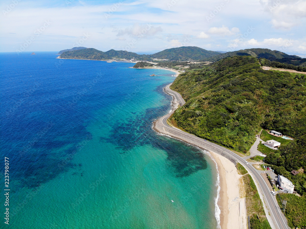 Aerial view of Itoshima Bay, Fukuoka, Japan Aerial view of Itoshima Bay, Fukuoka, Japan