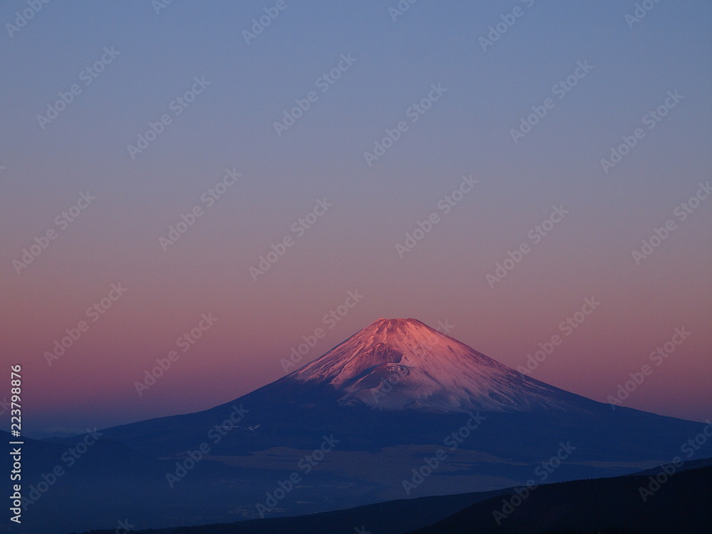 元旦の朝焼け富士