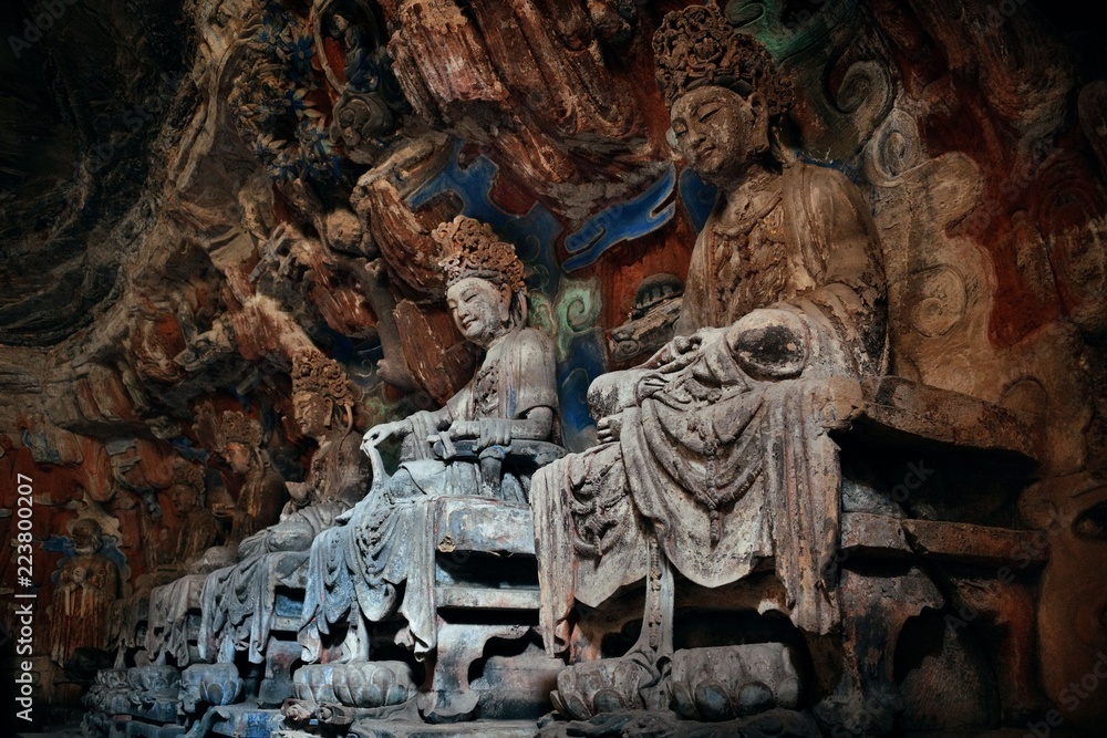 Εκτύπωση καμβά Dazu Rock Carvings