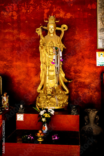Obraz na płótnie A Buddhist idol at the base of Big Buddha Phuket w salonie