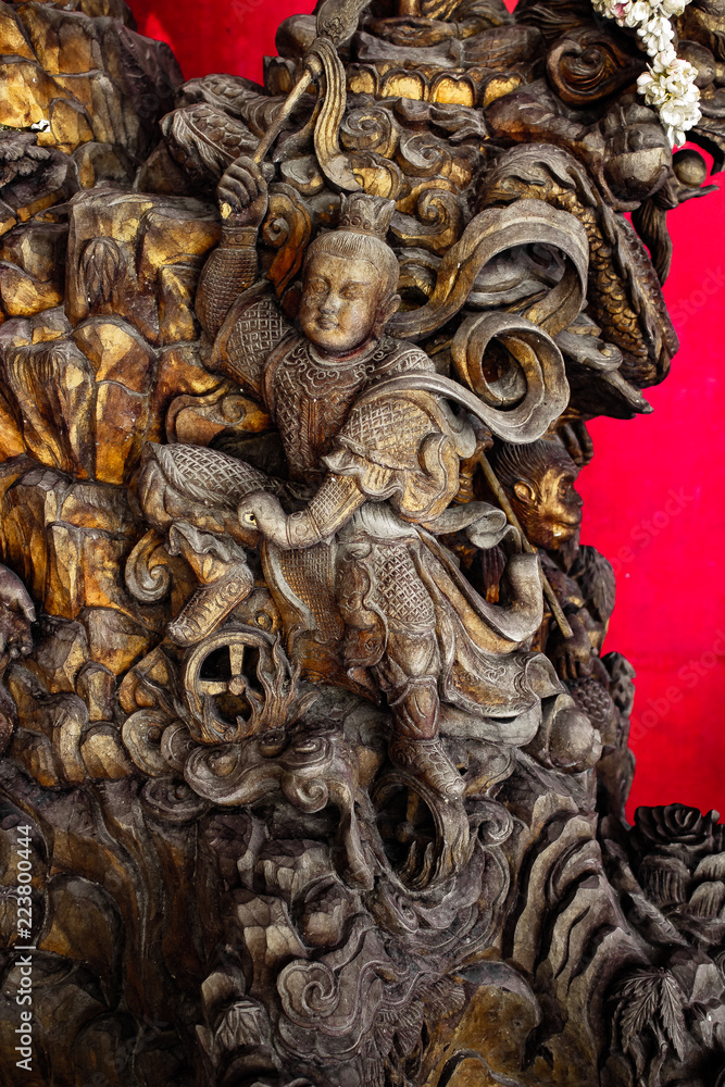 A Buddhist idol at the base of Big Buddha Phuket